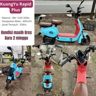 ready Sepeda Listrik Bekas Like New Baterai Baru TERLENGKAP