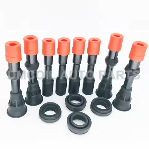 8 PCS IGNITION COIL BOOTS WITH RESISTANCE FOR HONDA CIVIC VII VIII FIT ARIA FIT II JAZZ CITY 1.3L 1.
