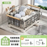 碗碟收納架碗架304不銹鋼廚房置物架瀝水籃放碗筷碗盤瀝水架