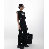 11FSG Freedom Soluble White Large Capacity Round Bead Printed Canvas Tote Bag FSG Freedom Sol2220251