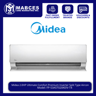 Midea 2.0HP Ultimate Comfort Premium Inverter Split Type Aircon FP-53AST020KEIV-T4