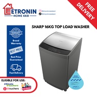 *Climate Voucher Eligible* SHARP 16KG Top Load Washing Machine ES-F160G2