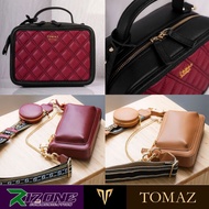 [Ready Stocks] TOMAZ [Special Offer] Ladies Sling Bag / Shoulder Bag / Hand Bag [Genuine Leather] Or