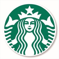 A122 - Starbucks logo character sticker waterproof reform DIY laptop carrier bicycle tumbler phone case sticker