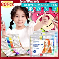 Acrylic Paint Drawing Enmy Acrylic Marker Pen Colouring Painting Art Arcylic Markerpen Kids 60/80 Co