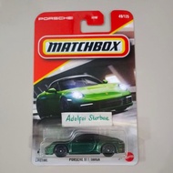 HIJAU Matchbox porsche 911 green targa