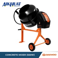 Daewoo Electric Concrete Mixer (550w/ 140L) DACM140H Heavy Duty Type Mesin Bancur Simen Cement Mixer | Mostaz Moto