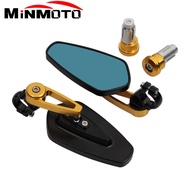 7/8 "22MM CNC กระจกรถจักรยานยนต์ Aluninum แฮนด์กระจกสำหรับคาวาซากิมองหลัง Z900 Z 900du-f