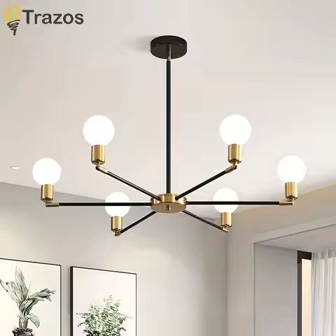 American Vintage Chandelier Clothing Store Bar Restaurant Living Room 6 Simple Creative Loft Persona