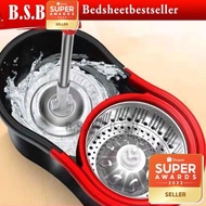 B.S.B READYSTKEasy Spin Mop With  Microfiber Mop Heads