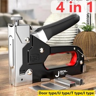 Staples Tembak / Stapler Gun Tacker 4 in 1 - Staples Tajam Sofa Staples Jok Stepler Motor Kursi Dll