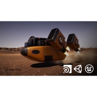 [Course] Vehicle Modeling in Houdini 16.5 – SciFi Dropship