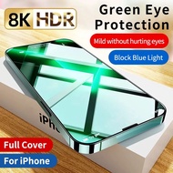 Green Light Eye Protective Tempered Glass For OPPO A16K A17K A15s Reno 11F 8T 8Z 7Z 6Z 5 3 Pro 2F 2Z F11 Pro Screen Protector Film