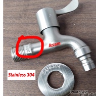 Promo kran mesin cuci sus 304/ kran taman 1/2 inc asli stainless sus 304 anti karat/ kran tempat wud