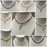 smiley Necklace Multi-Colored Beads