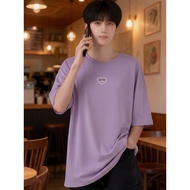 2R231 [AIYOU] Lelaki Baju T Shirt Men Tshirt   Mens Tops Plus Size T-shirts Clothes Round Neck Crop 