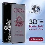 Samsung Galaxy S8 S9 S10 S20 S21 S22 S23 S24 Plus Note 8 9 10 20 Ultra Privacy Matte Flexible Ceramics Tempered Glass Screen Protector
