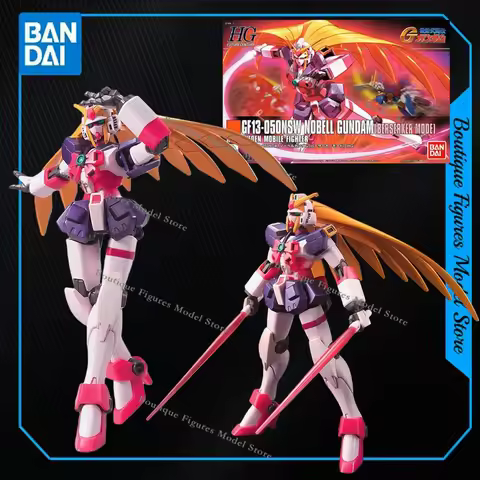 Bandai Original Genuine HG GF13-050NSW NOBELL GUNDAM BERSERKER MODE Action Anime Figures Toys Kids G