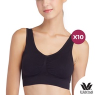 Presale Wacoal Seamless bra ชุดชั้นในไม่มีโครง 1 เซ็ท 5 ชิ้น (สีเบจ/BEIGE 2สีดำ/BLACK 2สีครีม/CREAM