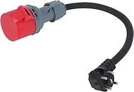 Adapter Perilex 16A Right Angle Plug to CEE Coupler, Perilex Plug H07RN-F5G 2.5 mm² Eraser Hose Line