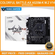 COLORFUL BATTLE-AX A520M-K M.2 V14 MOTHERBOARD | AMD A520 M-ATX MOTHERBOARD
