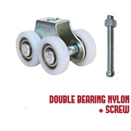 Double Bearing Nylon Roller Sliding Door 6200 Twin