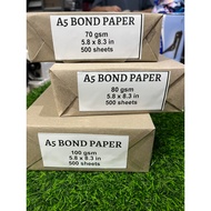 A5 A6 Bond Paper Machine Cut for Notebook Journals Notepads 70gsm 80gsm 100gsm