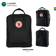Fjallraven/Kanken Classic โทนสีเทา-ดำ /กระเป๋าสะพายหลัง เป้ Kanken เป้คองเก้น ฟยัลราเว่น กระเป๋า Kan