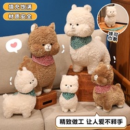 Mainan Plush Alpaca Kecil yang Comel, Lembut, Tidak Mudah Gugur Bulu, Boleh Diuli, Anak Patung Teman