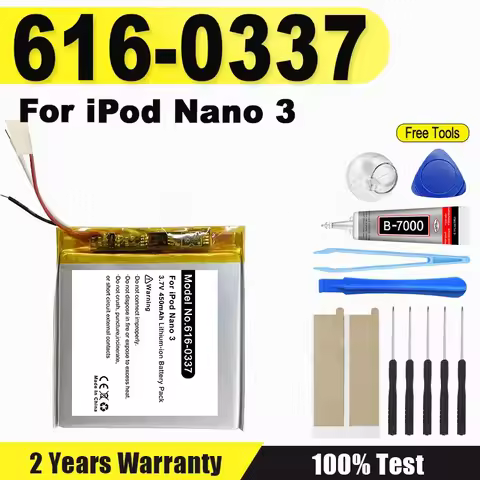 616-0337 Replacement Battery For Apple iPod Nano 3 3G 3rd 3Gen Generation 3TH MP3 A1236 Nano3 Batter