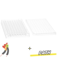 PA-HOME 1/5Pcs Tissue Culture Plate, 96 Well Flat Bottom Experiment Instrument Tools, Useful Plastic