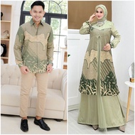 COUPLE GAMIS RAHAYU SAGE BATIK PRIA WANITA MODERN COUPLE BATIK TUNANGAN LAMARAN KONDANGAN