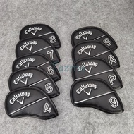 Callaway Branded Golf Club Iron Headcover (4,5,6,7,8,9,P,A,S) Verclo Button Closed for Iron Head Pro