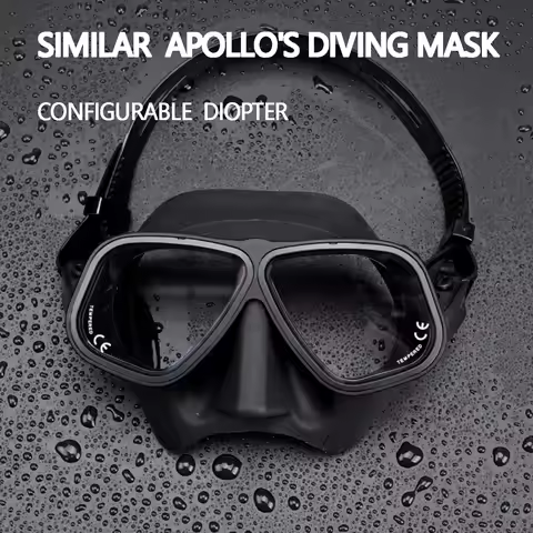 Apollo's Similar Free Diving Mask Aluminum Alloy Frame Configurable Diopter Glasses Mask Scuba Masks