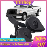 Titishop Dual Horn Assembly  9L3Z 13832 A AL3T AB Loud Clear Replacement with Bracket IP67 Weatherpr