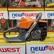 gergaji mesin senso chainsaw NEW WEST 728 bar 26 inch NEW WEST ASLI