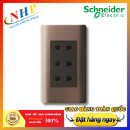 BỘ Ổ CẮM ĐÔI 3 CHẤU ZENCELO A SCHNEIDER 84426LUES2-BZ-G19