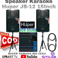 Paket Karaoke Rumah Bluetooth,Usb Paket Speaker Huper Js-12 15 Inch