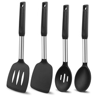 Silicone Cooking Spatulas and Spoons Heat Resistant Silicone Cooking Utensils Set Silicone Cooking U