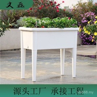 High Feet Large Rectangular Flowerpot Vegetable Planting Pot Wholesale Plastic High Feet Floor Plant