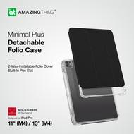 AMAZINGTHING - Minimal Plus 2024 iPad Pro 11 inch M4 版本 iPad保護套 內置筆槽 可拆卸式 多角度調整 平板保護殼 黑色