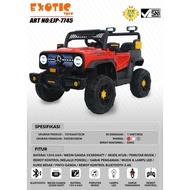 TSA- Mobil Aki Anak EXOTIC Jeep Rubicon EJP7707 EJP-7707 EJP7748 7748 Remot Kendaraan Mainan EJP7745