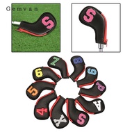 Gemvan 10x Golf Iron Covers 4 5 6 7 8 9 P A S X Glof Club Kopfbedeckung Hybrid