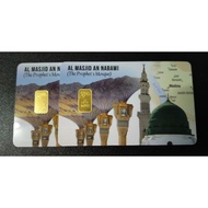 [ Ready stok ] 1 gram Public Gold (Au  999.9) Al Masjid An-Nabawi