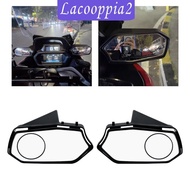 [Lacooppia2] 2Pcs Side Mirror Motorcycle Mirror Adjustable Angle for Xmax300 23-24