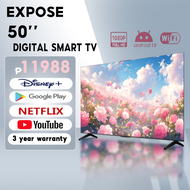 Expose Authentic 50 Inch Digital Smart TV Android 12.0 Tv 50 inch FULL HD Bluetooth evision 50 inch 