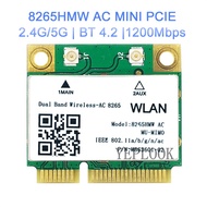 AC 8265 8265HMW 8265AC 867Mbps 2.4G/5Ghz WiFi+BT4.2 Mini PCIe WIFI CARD
