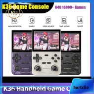 K36 Handheld Retro Game Console 64G 16000+ Games 3.5 Inch 3500mAh Dual Joystick for /MAME/N64 Video 