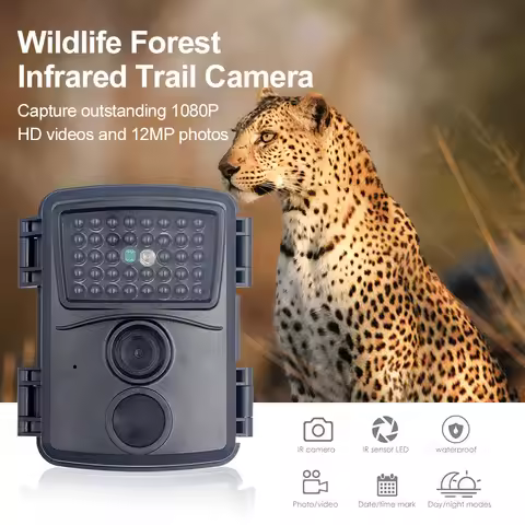 Outdoor Mini Trail Hunting Camera 12MP 1080P Wildlife 850nm Night Vision Cameras Wild Hunter Cam Min