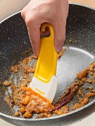 1 件防油矽膠平底鍋刮刀:清潔盤子和碗的完美廚房用具!